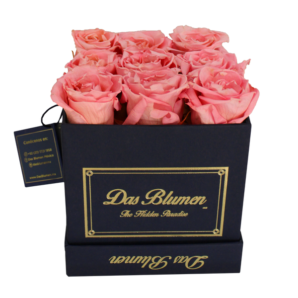 Estuche Cúbico Mini con Rosas Eternas - Das Blumen México