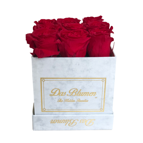 Estuche Cúbico Mini con Rosas Eternas - Das Blumen México