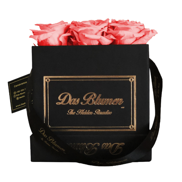 Estuche Cúbico Mini con Rosas Eternas - Das Blumen México